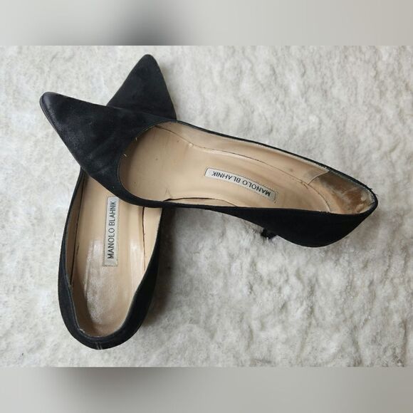 MANOLO BLAHNIK BB Suede Pointed Pump Size 36 - Picture 6 of 10
